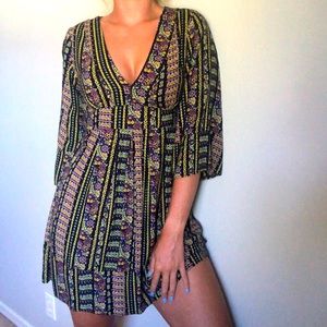 TopShop Low Cut Hippy Dress